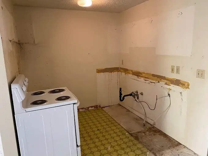 Large household appliance prepared for professional removal